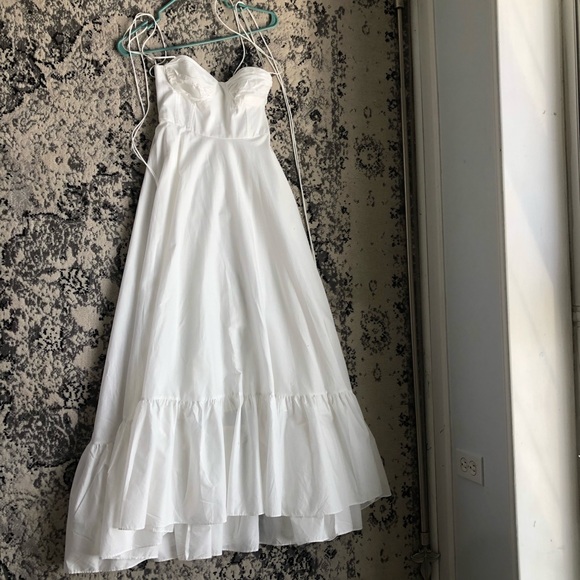 ZARA RUFFLED POPLIN DRESS - Picture 10 of 14